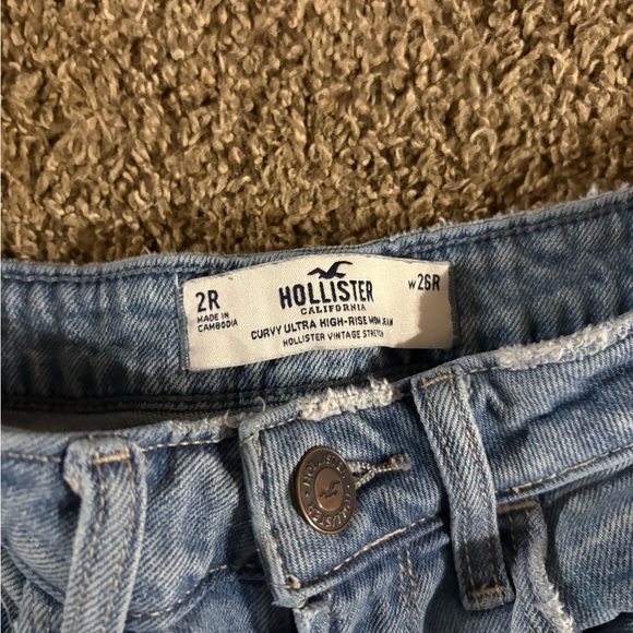Hollister Light Blue Denim Distressed Jeans - Picture 3 of 3